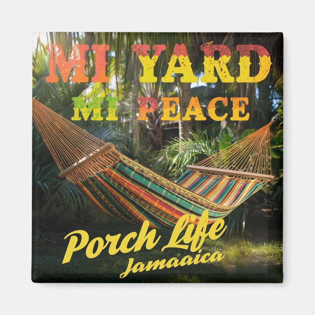 Imã jamaican MI yard Mi peace (Frente)