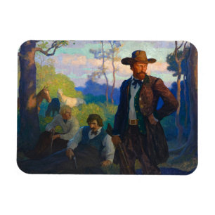 Ímã James Brothers no Missouri por N. C. Wyeth
