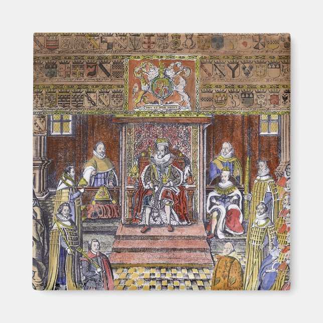Imã James I da Inglaterra no Court, (Frente)