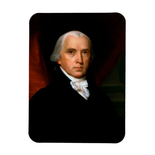 Ímã James Madison, o 4º Presidente: América Colonial (Vertical)