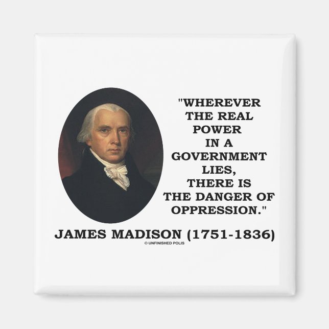 Imã James Madison Real Power Mete O Risco De Opressão (Frente)