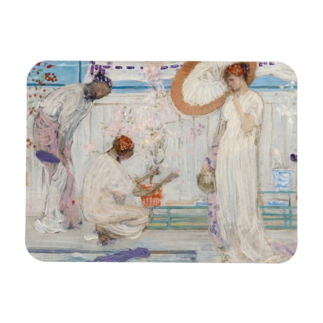 Ímã James Whistler - Sinfonia Branca, Três Meninas (Horizontal)