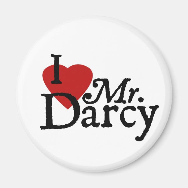 Imã Jane Austen, eu adoro o Sr. Darcy (Frente)