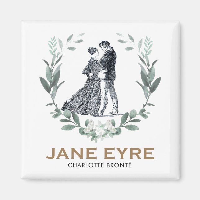 Imã Jane Eyre e Edward Rochester com Wreath (Frente)