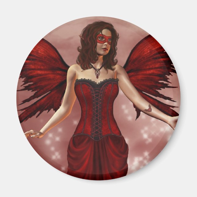 Imã Janeiro Birthstone Fairy Magnet (Frente)