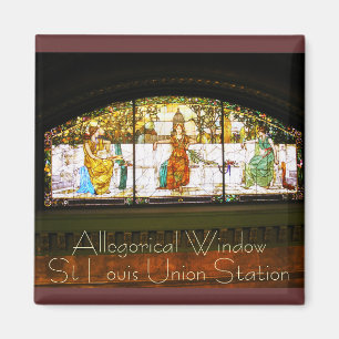 Imã Janela alegórica - estação da união de St Loui
