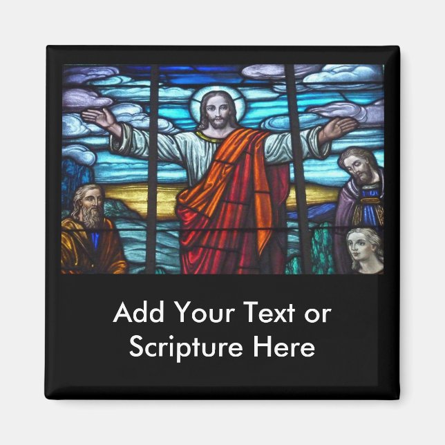 Imã Janela de vidro contida Magnético Cristo Jesus (Frente)