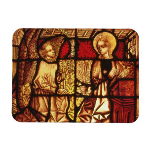 Ímã Janela de vitral que descreve o aviso, G