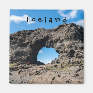 Imã Janela lava em Dimmuborgir, zona de Myvatn - Islâ