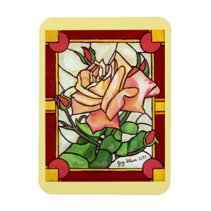 Ímã Janela Rosa de Pêssego - Magnet