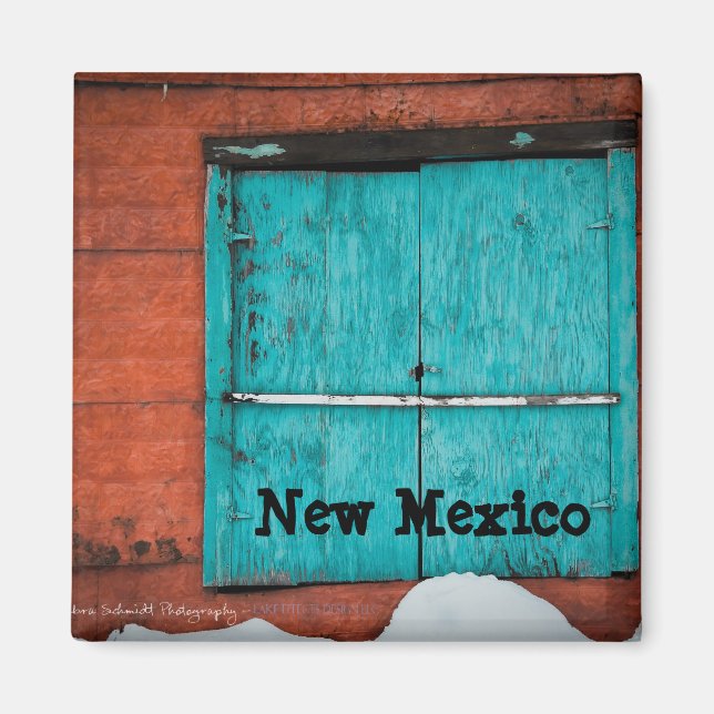 Imã Janela Turquesa (Frente)