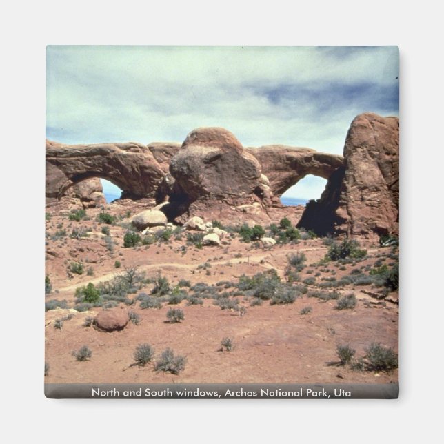 Imã Janelas Norte e Sul, Parque Nacional Arches, Uta (Frente)