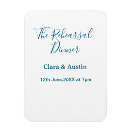 Ímã jantar de ensaio na noite anterior simples minimal