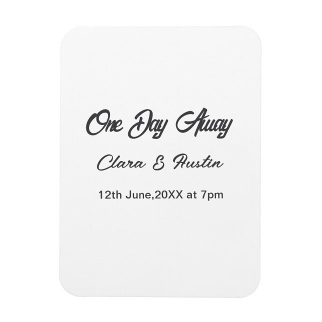 Ímã jantar de ensaio Um dia longe noite antes nome da (Vertical)