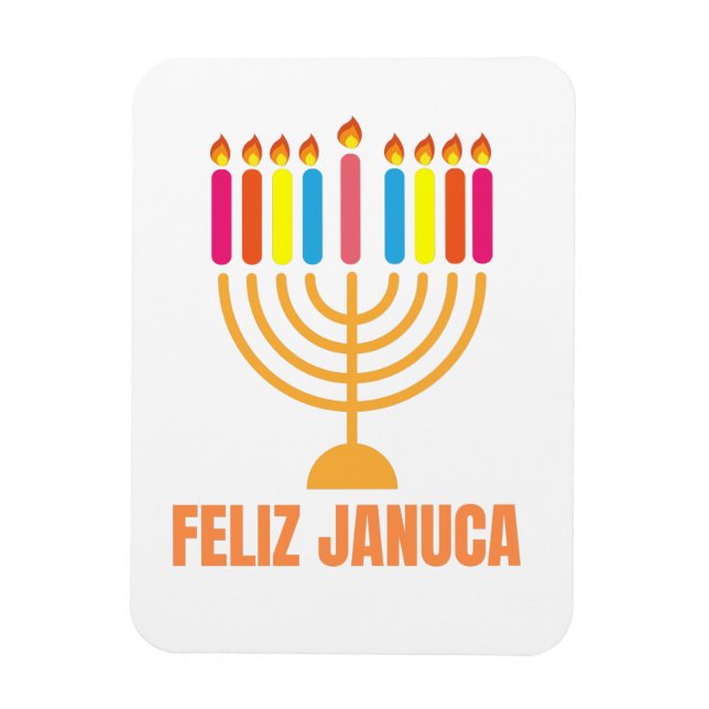 Ímã Januca, Feliz Januca, Menorah, Masada, Janucia (Vertical)