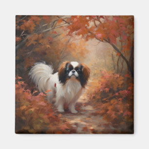 Imã Japanese Chin no Outono Folhas Caem Inspiram