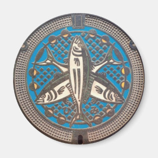 Imã Japanese Manhole Cover Arts -Himi Yellowtail