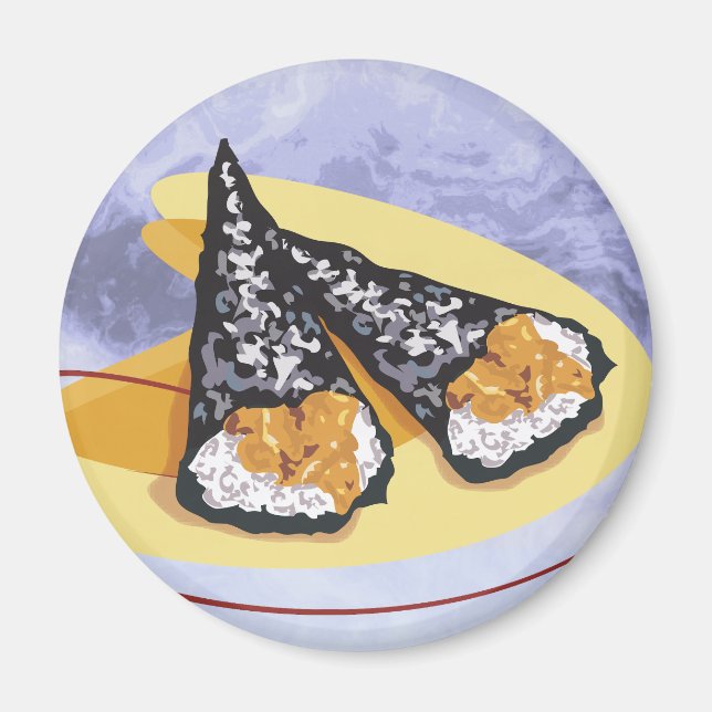 Imã Japanese Sushi Rolls Magnet (Frente)
