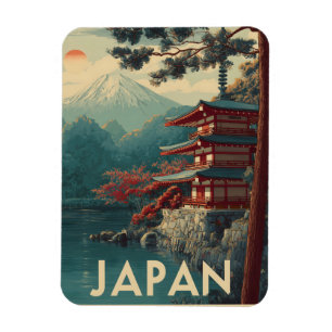 Ímã Japão Monte Fuji vintage