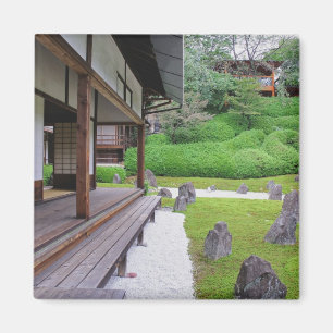 Imã Japão, Quioto. Jardim de pedra em silêncio