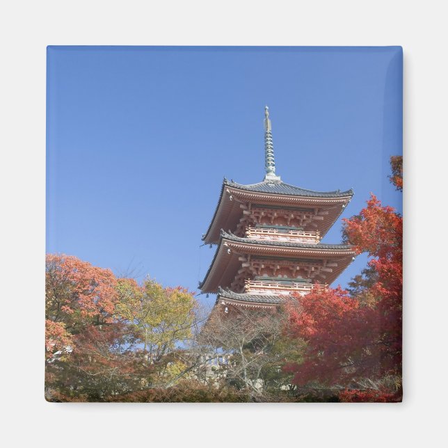 Imã Japão, Quioto, Pagode em cores de outono (Frente)