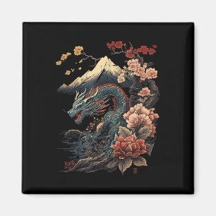 Imã Japonês - Aestic Dragon Japonês Art Japan Tatto