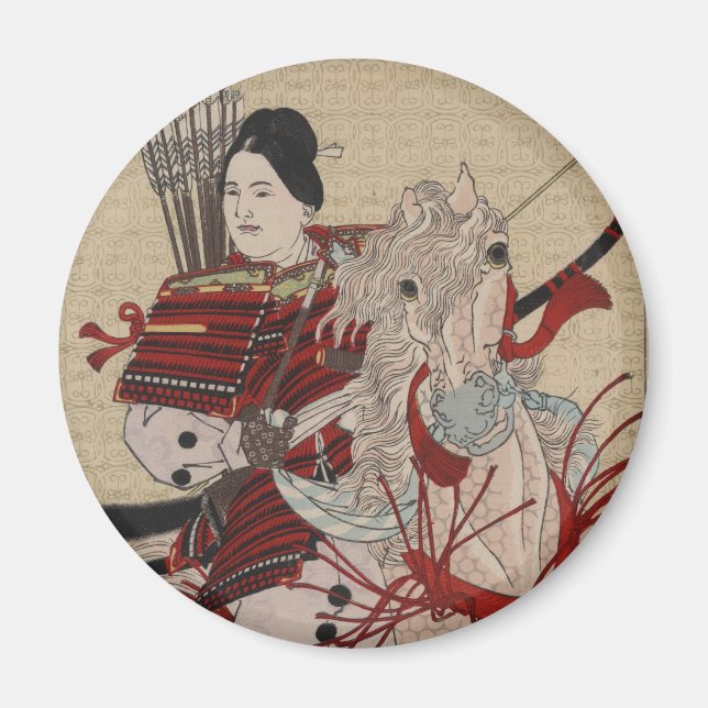 Imã Japonês Ukiyo-e Hangakujo por Yoshitoshi (Frente)