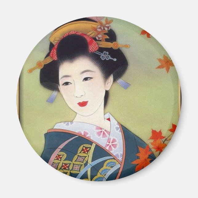 Imã Japonesa em quimono azul (Frente)