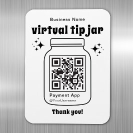 Ímã Jar de Dica Virtual com Código QR