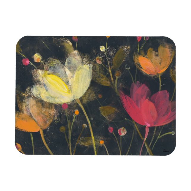 Ímã Jardim à Lua em Preto (Horizontal)