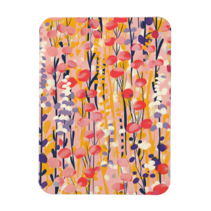 Ímã Jardim Botânico Floral de Flores Silvestres Modern