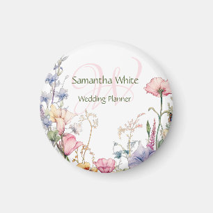Imã Jardim Corado Aquarela Personalizado