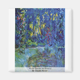 Imã Jardim da água em Giverny por Claude Monet