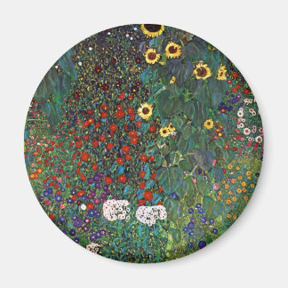 Imã Jardim de Fazenda Gustav Klimt com Girassóis