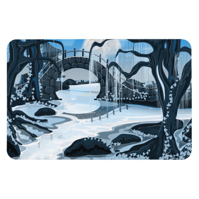 Ímã Jardim de Meditação Japonês (Horizontal)