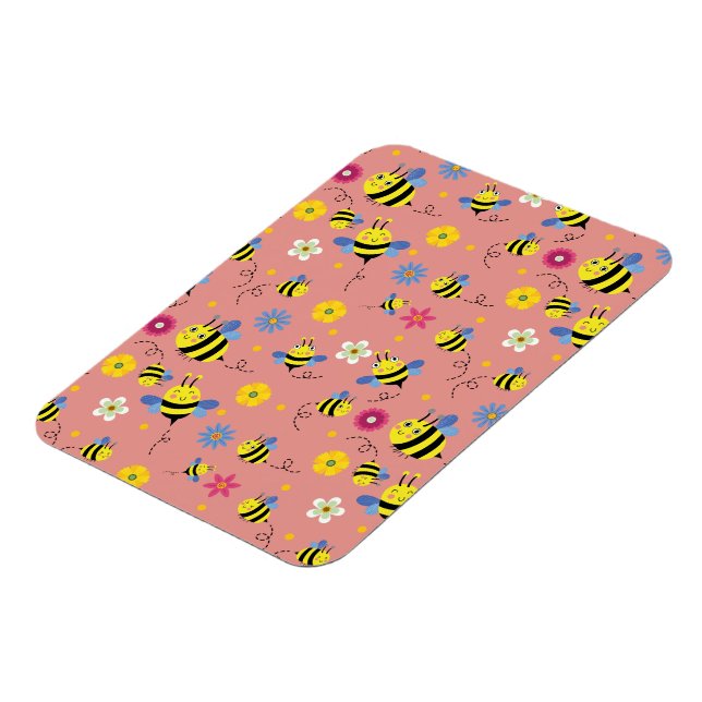 Ímã Jardim do Flor de Abelhas Doce (Left Side)