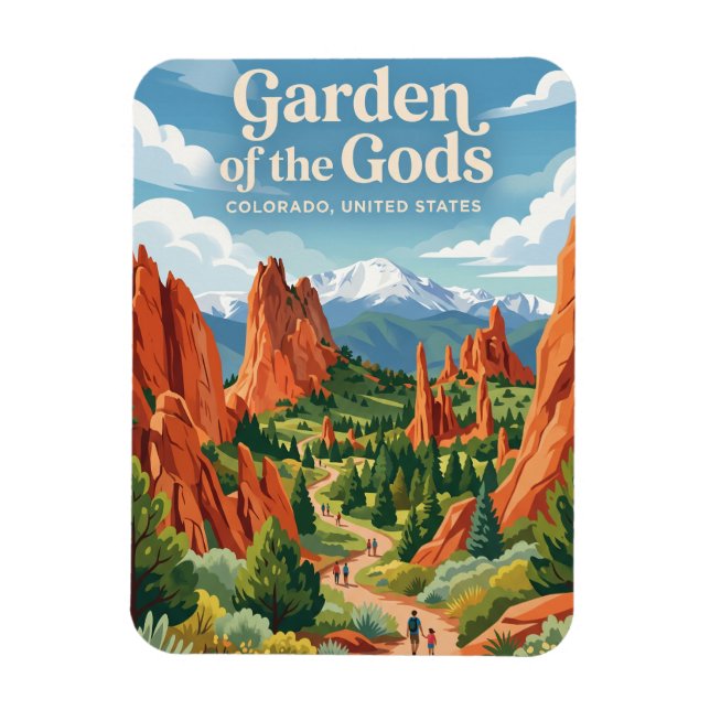 Ímã Jardim dos Deuses Colorado (Vertical)