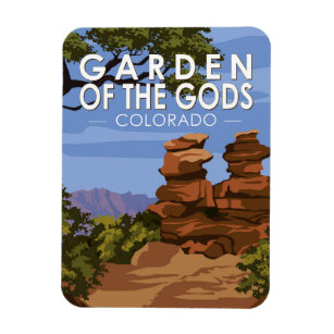 Ímã Jardim dos Deuses Colorado Vintage