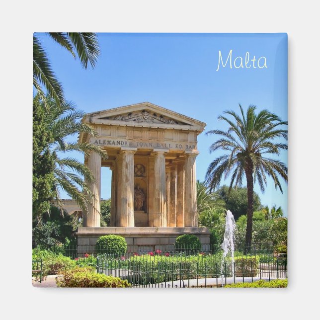 Imã Jardim em Malta em Valletta (Frente)