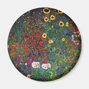 Imã Jardim Flor Gustav Klimt