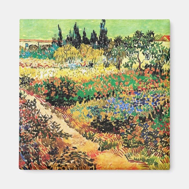 Imã Jardim Florido com Caminho, Vincent van Gogh (Frente)
