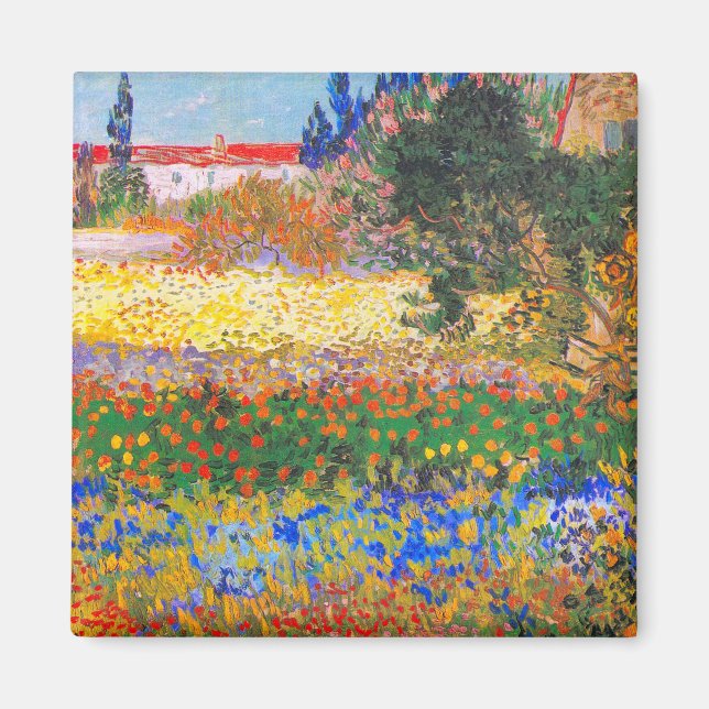 Imã Jardim Florido de Vincent Van Gogh (Frente)