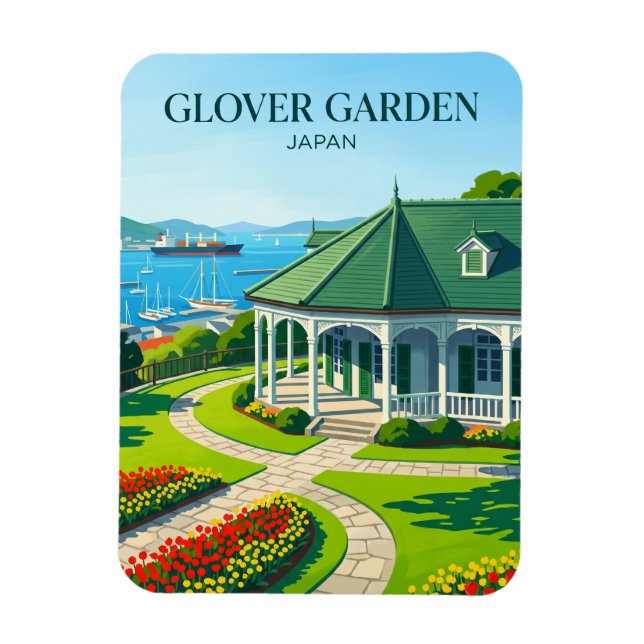 Ímã Jardim Glover Japão (Vertical)