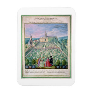 Ímã Jardim holandês, 1650 (w/c no papel)