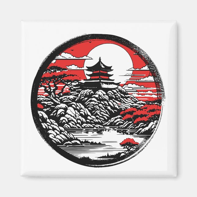 Imã Jardim japonês (Frente)