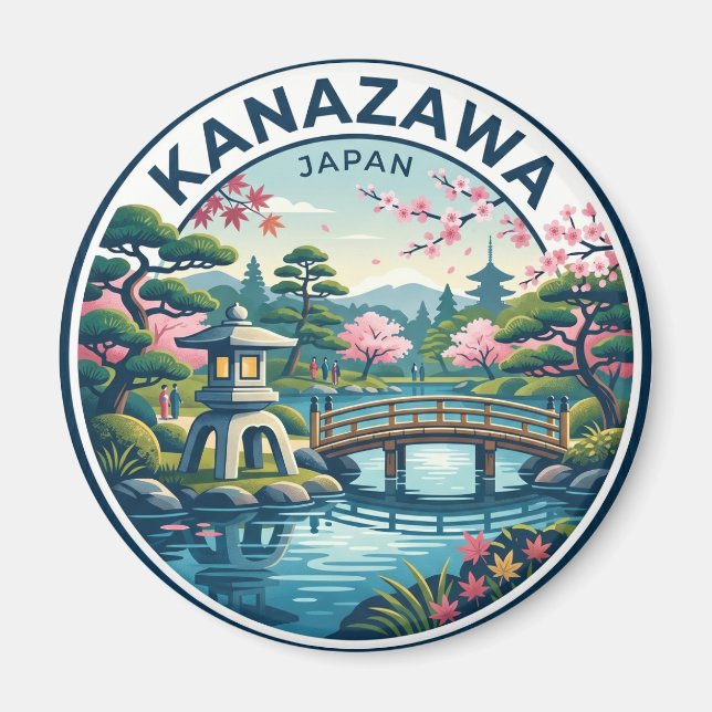 Imã Jardim Kenroku-en Japão (Frente)