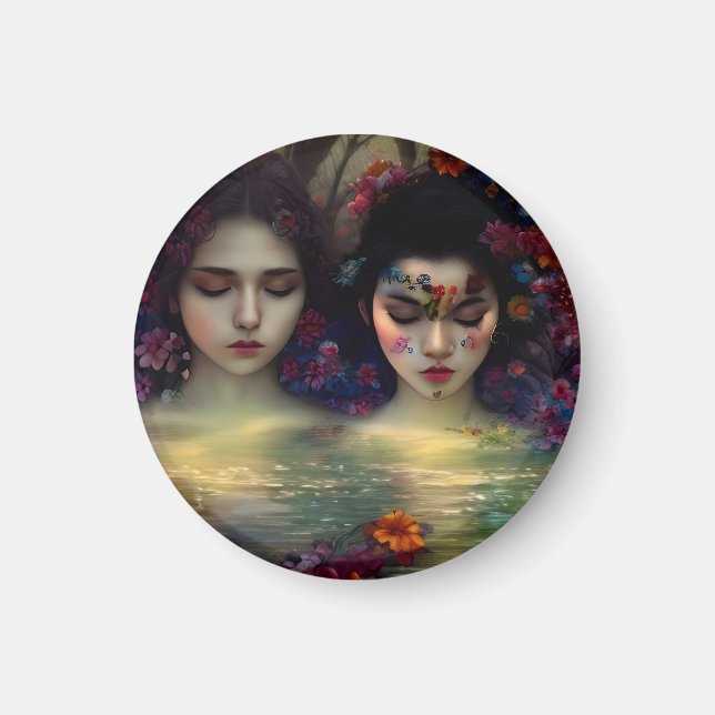 Imã Jardim Místico: Sonhos Florais (Frente)