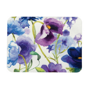 Ímã Jardim misturado azul e roxo
