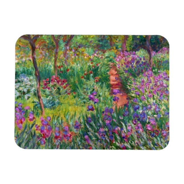 Ímã Jardim Monet Iris no Giverny Magnet (Horizontal)