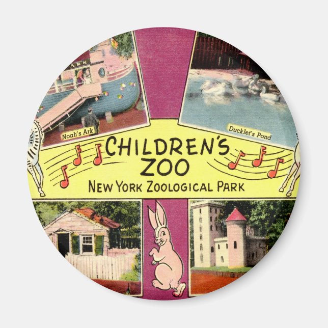 Imã Jardim Zoológico Infantil, Jardim Zoológico Bronx, (Frente)